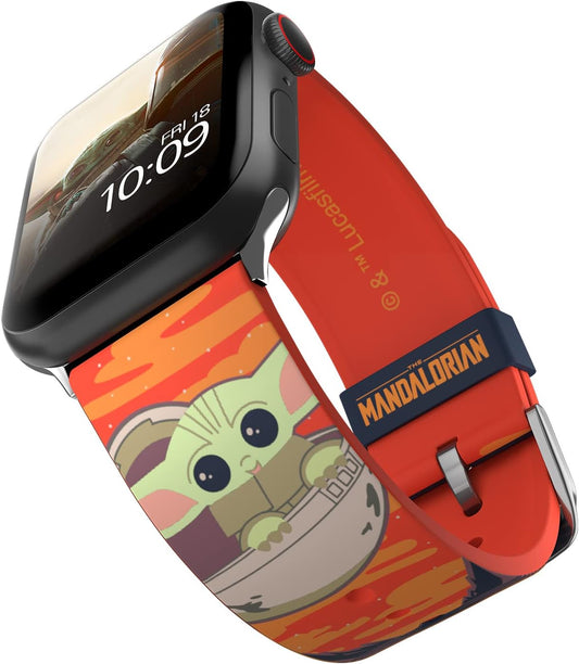 Star Wars: the Mandalorian Ñ the Child Bounty Smartwatch Band Ñ Officially Licensed, Compatible with Every Size & Series of Apple Watch (Watch Not Included)